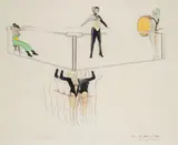 St Joan/Shaw by Allen Jones, 1972, pencil on paper, sold Aug 2021
