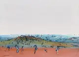 Avenel by Fred Williams, c.1975, gouache on paper, sold Aug 2021