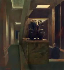 Study For A Curious Case by Rick Amor, 2000, oil on canvas, sold Aug 2021