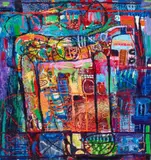 The Horse by Del Kathryn Barton, 1995, oil on canvas, sold Aug 2021