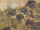 Prayer For Fertility – Gumleaf Bend by Joshua Yeldham, 2003, oil and synthetic polymer paint on two boards, sold Aug 2021