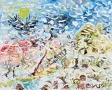 Snow At Hurstbridge by John Perceval, c.1993, oil on canvas, sold Sep 2021