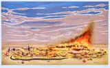 The Fall (Incendiary Detritus) by Tim Storrier, 2001, colour lithograph, sold Sep 2021