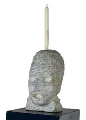 Untitled 47 by Daniel Silver, 2006, limestone, MDF, concrete and wax, offered Mar 2022