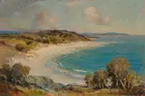 Low Tide, Merricks, Victoria by James Ranalph Jackson, oil on canvas on composition board, sold Apr 2022