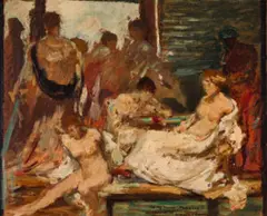 Study For ‘Summer Time’ by Rupert Bunny, c.1907, oil on board, sold Apr 2022