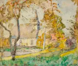 The Old Church by David Davies, watercolour on paper, sold Apr 2022