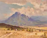 Mt Barney by Rubery Bennett, oil on canvas, sold Apr 2022