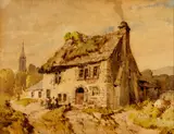 House In Switzerland by Louis Buvelot, 1869, watercolour on paper, offered Apr 2022