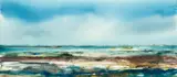 Inlet by Geoffrey Dyer, oil and gouache on paper, sold May 2022