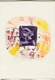 Beckett Passing by John Olsen, 1992, colour aquatint, sold May 2022