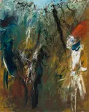 Doris With Red Hair by Arthur Boyd, c.1968, from the POTTER series oil on canvas, sold Aug 2022