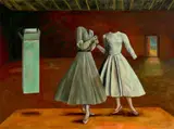 The Tyranny Ii by Deborah Walker, 1990, oil on linen, sold Aug 2022