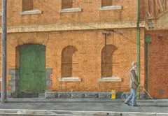 White-Cane by Robert Clinch, 1984, gouache, watercolour and dry brush on linen paper, sold Aug 2022