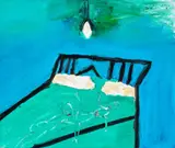 Rosie’S Bedroom Scene No. 2 by Davida Allen, 1986, oil on canvas, offered Aug 2022