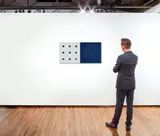 Blind Simile by Hilarie Mais, 1997, oil on timber and oil on canvas (diptych), offered Aug 2022