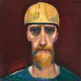 Miner In Yellow Helmet by Noel Counihan, 1979, oil on canvas, sold Aug 2022