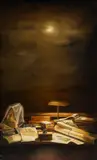 La Luna I – The Long Century by Jan Nelson, 1990, oil on linen, sold Aug 2022
