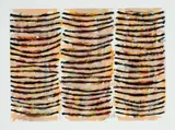 Abstract by David Rankin, 1997, synthetic polymer paint and pastel on paper, sold Aug 2022