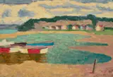Beach At Sandringham by Roland Wakelin, 1959, oil on board, sold Aug 2022