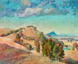 View Of Alexandria by Harald Vike, oil on linen, offered Aug 2022