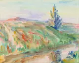 Pine Tree, Brigham’S Creek, New Zealand by John Peter Russell, c.1924, watercolour on paper, sold Aug 2022