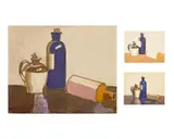 Still Life Of Bottles (Triptych) by Nora Heysen, 1926, pencil and watercolour on three sheets of paper (triptych), sold Aug 2022