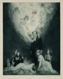 C Sharp Minor Quartet by Norman Lindsay, 1927, etching, engraving and stipple print on paper, sold Aug 2022
