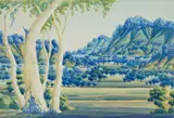 Summer Afternoon In The Macdonnell Ranges by Walter Ebatarinja, watercolour on paper, sold Aug 2022