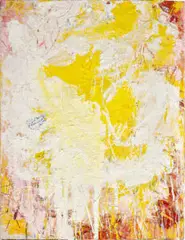 Aureum #1 by Aida Tomescu, 2012, oil on board, sold Oct 2022