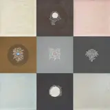 The Speechless Full Moon Comes Out For Now (For Akio) by Robert Owen, 1987-2000, synthetic polymer paint, graphite, mica gold leaf and pencil on canvas on nine panels, offered Oct 2022