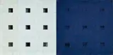 Blind Simile by Hilarie Mais, 1997, oil on timber and oil on canvas (diptych), sold Oct 2022
