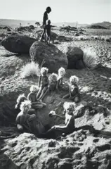 Pitjantjatjara Children Ii, South Australia by David Moore, 1963, silver gelatin photograph, sold Oct 2022