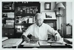 André Kertész, New York, Usa by David Moore, 1975, silver gelatin photograph, sold Oct 2022