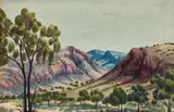 Valley Scene by Henoch Renkaraka, watercolour on paper, sold Oct 2022