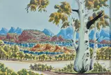 Untitled by Melvin Malbunka, watercolour on paper, offered Oct 2022