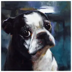Untitled #999, 2003 by Louise Hearman, 2003, oil on composition board, sold Dec 2022