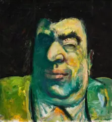 Study for portrait of Judah Waten by Noel Counihan, c.1965, oil on composition board, sold Feb 2023