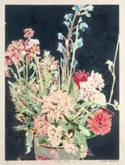 Mixed bunch by Cressida Campbell, 1984, woodblock print on paper, sold Feb 2023