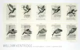 From the Cyclopedia of Drawing, 2004, Annandale Galleries exhibition poster by William Kentridge, 2004, photolithograph on paper, sold Feb 2023