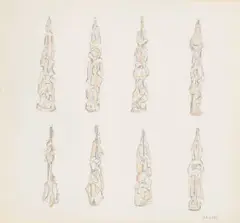 Untitled by Robert Klippel, 1986, pencil and watercolour on paper, sold Feb 2023