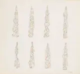 Untitled by Robert Klippel, 1986, pencil and watercolour on paper, sold Feb 2023