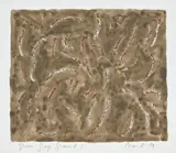 Green green grey ground I by John Peart, 1979, watercolour and pastel on paper, sold Feb 2023