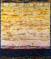 Italian Pink (Also Known As Spanish Visitor) by Michael Johnson, 1988, oil on canvas, sold May 2023