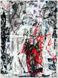 Welt 1 by Aida Tomescu, 2005, mixed media and collage on paper, sold May 2023