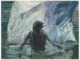 No. 25 Waist Deep by Euan MacLeod, 2009, oil on canvas, sold May 2023