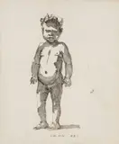 Little Bloke by Russell Drysdale, 1961, pen and ink on paper, sold May 2023
