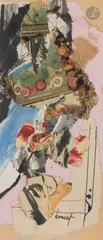 Sans titre by Jacques Doucet, Collage Papiers peints, encre et gouache sur papier, sold Dec 2025