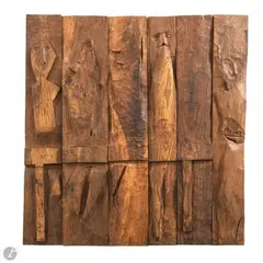 SCULPTEUR – FONDATEUR DES L’ASSOCIATION LES ARTISANS DE MAROLLES Personnages attablés by Jean Touret, Panneau décoratif à, sold Nov 2025