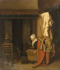 La Chemise blanche by Esaias Boursse, Toile, sold Nov 2025